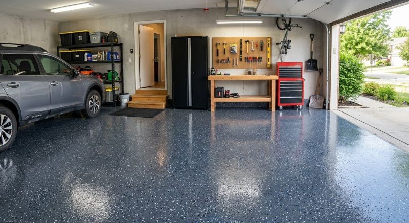 Garage Floor Epoxy Installation in Winston Salem, NC