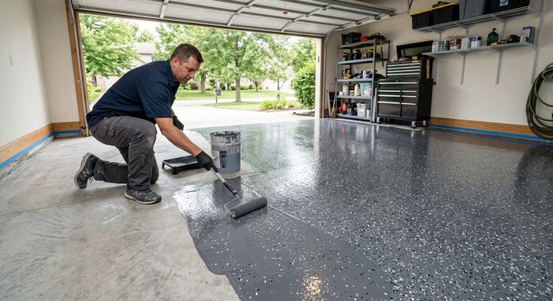 Garage Floor Staining in Annapolis, MD