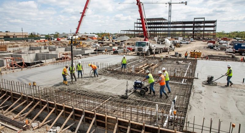 Commercial Slab Installation in Columbia, SC