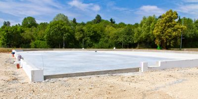 Commercial Slab Installation in West Des Moines, IA