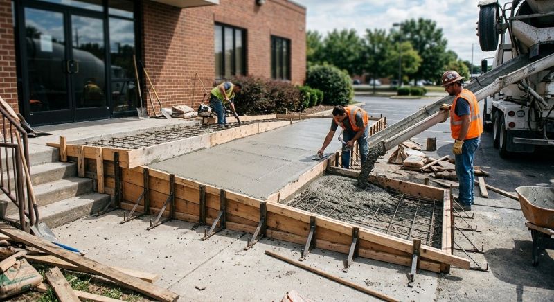 Concrete Ramp Installation in Sacramento, CA