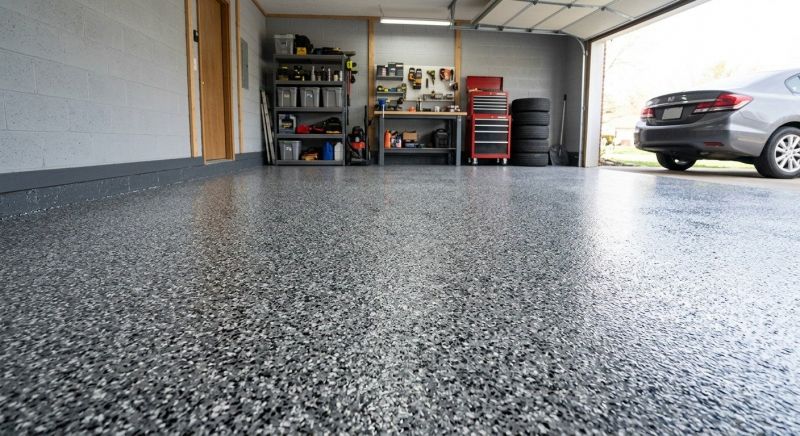 Garage Floor Epoxy Installation in Greensboro, NC