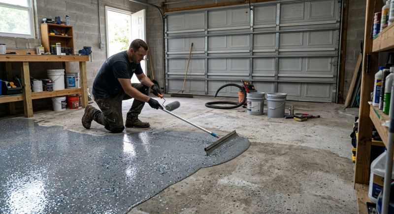 Garage Floor Staining in Alexandria, VA