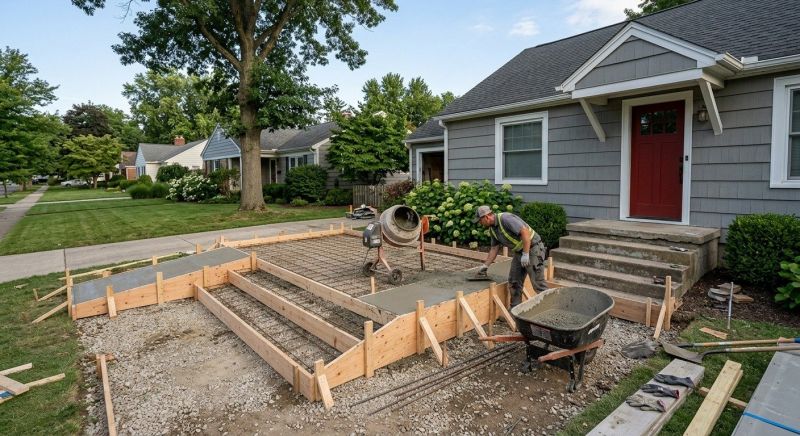 Porch Concrete Pouring in Salt Lake City, UT